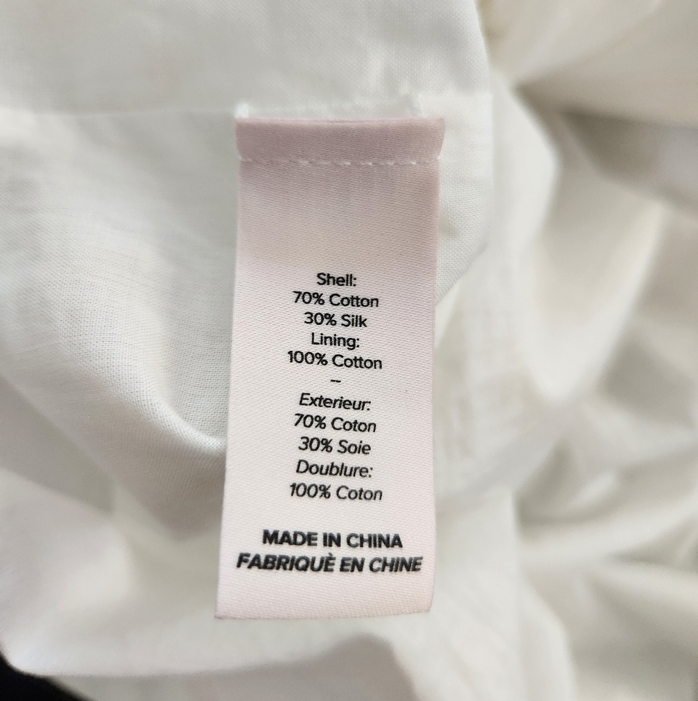 Cinq à Sept Tamar Tie Strap Smocked Calf Length Ruffled Dress Sz 2 - Picture 10 of 10